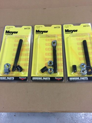 Meyer eye bolt kits (3) new factory sealed genuine nos part number 09124