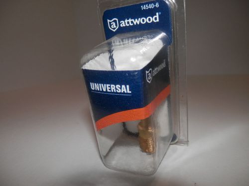 Attwood universal fuel fitting  1/4 in. npt x 3/8 in barb