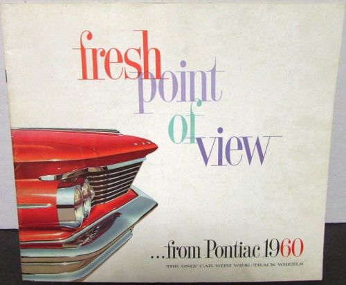1960 pontiac prestige sales brochure bonneville star chief ventura catalina
