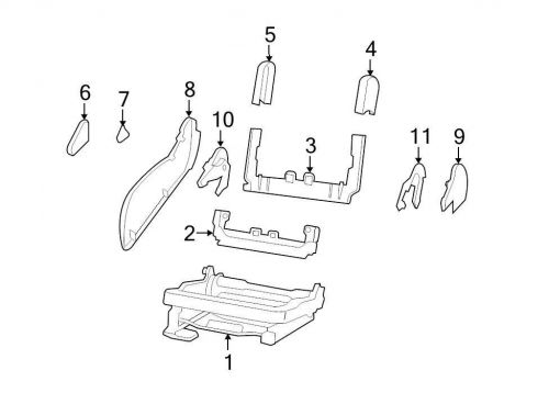 Chrysler oem jeep seat track cover 1fy171k2aa image 11