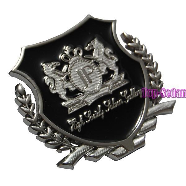 2pcs silvery chrome metal side trunk badge sticker emblem 3d japan garson dad