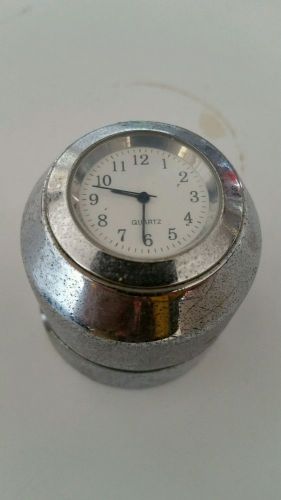 1&#034; billet quartz clock for motorcycle handlebars, 1 inch bar