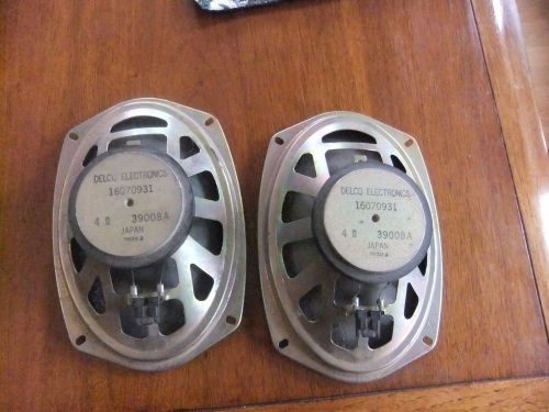 Pair delco electronics  speakers 16070931 39008a  4 ohm