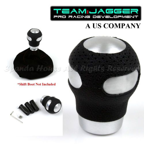 For bimmer! m12 m8 m10 thread! silver black leather manual shift knob set screws