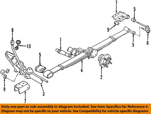 Chrysler oem rear suspension-spring bushing 4743040aa