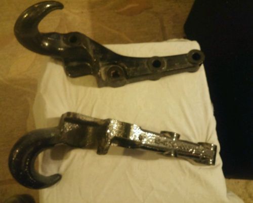 Forged iron semi tow recovery hooks. kenworth.
