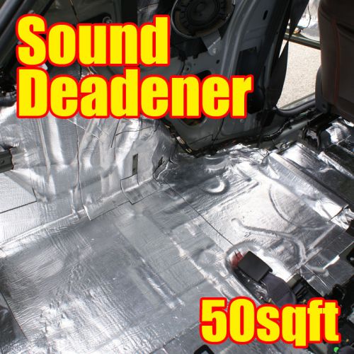 50 sqft gtmat sound deadener proofing thick insulation material+dynamat sample