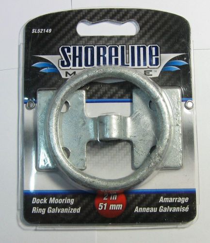 Shoreline marine sl52149 galvanized cast iron 2 inch dock mooring ring