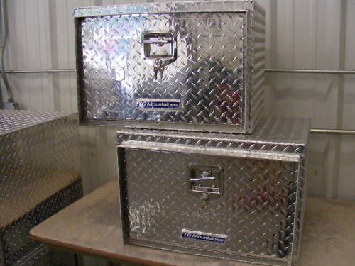 Aluminum flatbed toolboxes 1pair 24&#034; heaviestdutyonebay