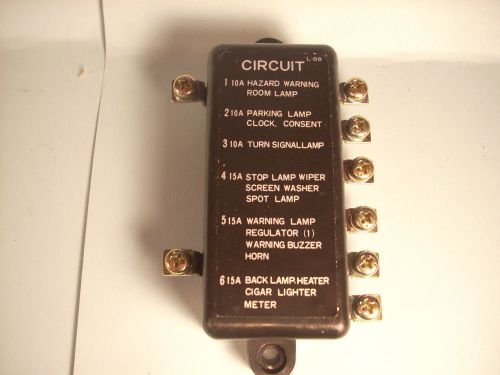 Ebina denki japan automotive 6 fuse plastic fuse circuit box model l-88