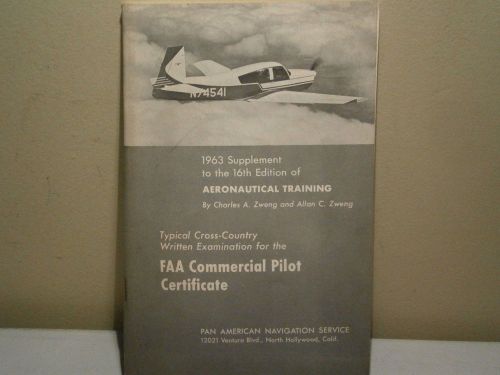 Faa 1963 aeronautical traing manual supplement 16th edition commercial pilot