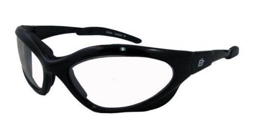 Crow motorcycle glasses sunglasses clear lens micro fiber bag uv400 padded
