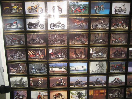 Harley-davidson 1993 series 3 trading cards in an uncut sheet, 36.5&#034; x 26.5&#034;