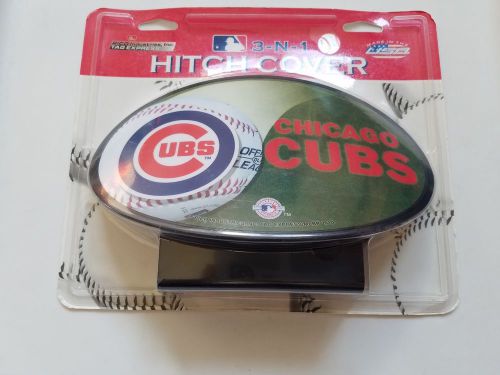 Chicago cubs mlb baseball trailer hitch cover 3-n-1 made in usa