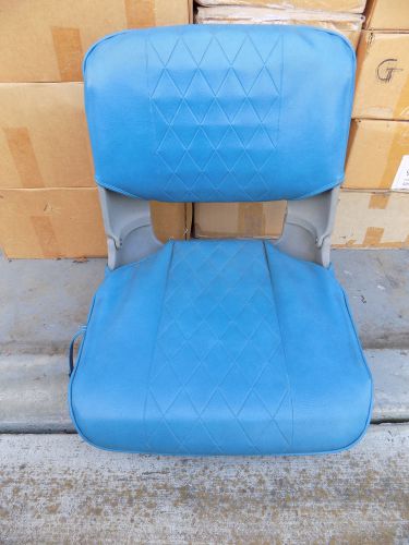 Fishing boat seat folding plastic chair with removable cushion
