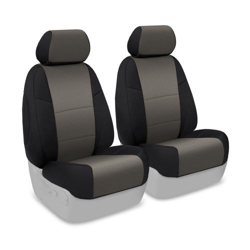 Toyota tacoma coverking neosupreme black/charcoal custom fit seat covers
