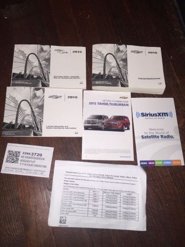 2015 15 chevy chevrolet tahoe suburban owners manual book new oem guide set 14