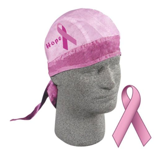 Zan flydanna bandanna womens motorcycle riding pink breast cancer ribbon hope