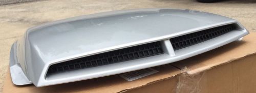 Dodge challenger t/a style accessory hood scoop 2008 - 2014 billet silver