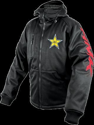 Hmk hooded tech shell jacket rockstar/black