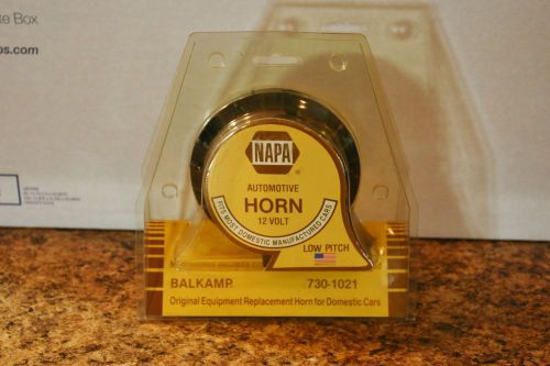 Nos napa balkamp 12v universal mount low pitch car/truck horn 730-1021