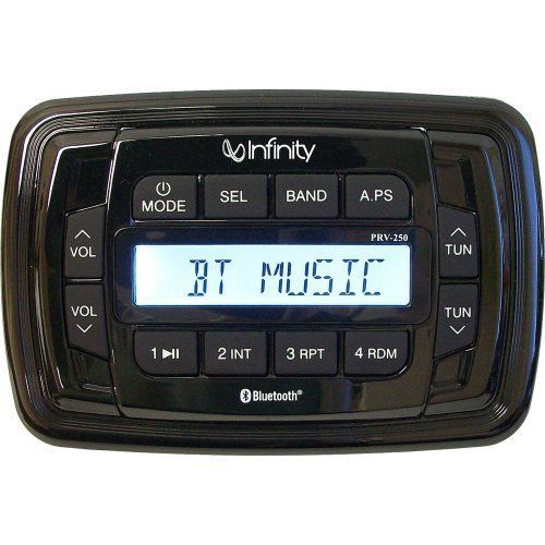 Graet new infinity prv-250 marine bluetooth digital stereo am/fm radio player