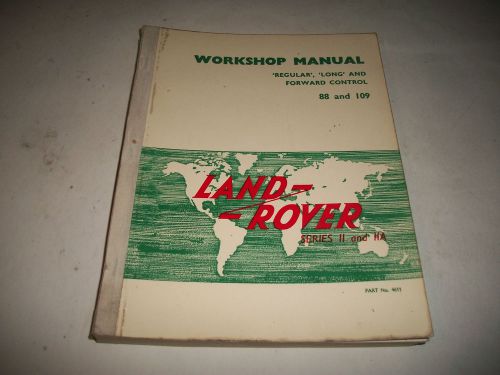Original land rover series 11 11a workshop manual 1st edition 1963 very clean
