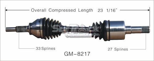 Sur track gm-8217 cv half-shaft assembly-new cv axle shaft