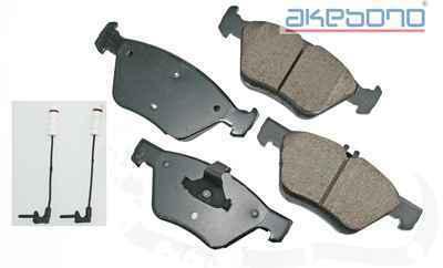 Akebono eur853 brake pad or shoe, front-euro ultra premium ceramic pads