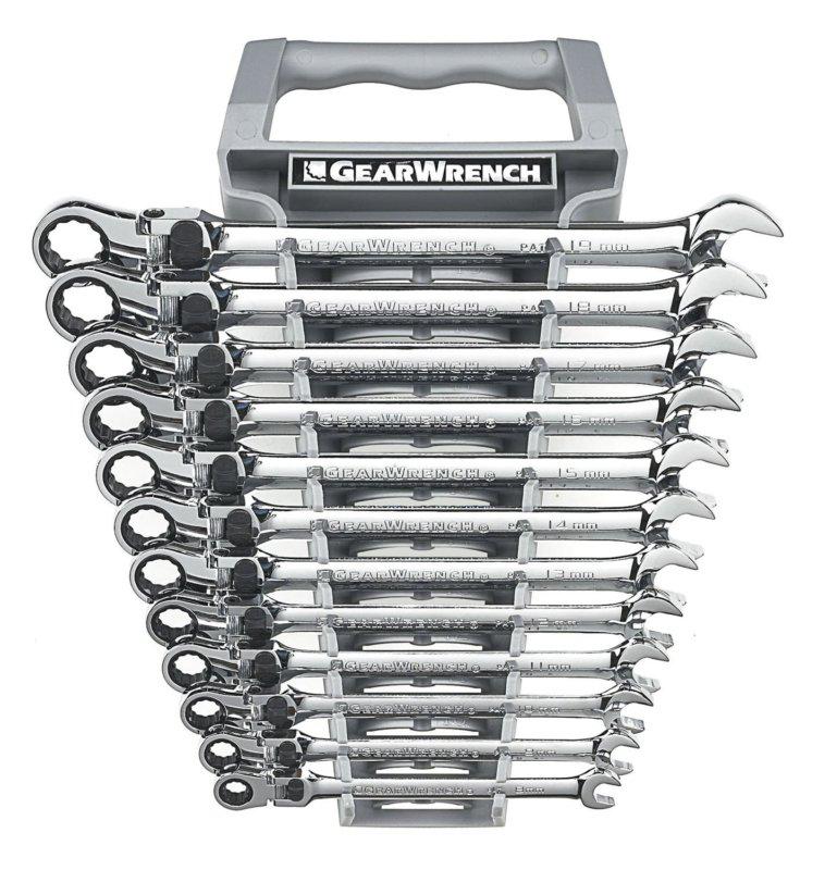 12 pc. metric xl locking flex head combination ratcheting wrench set kdt-85698