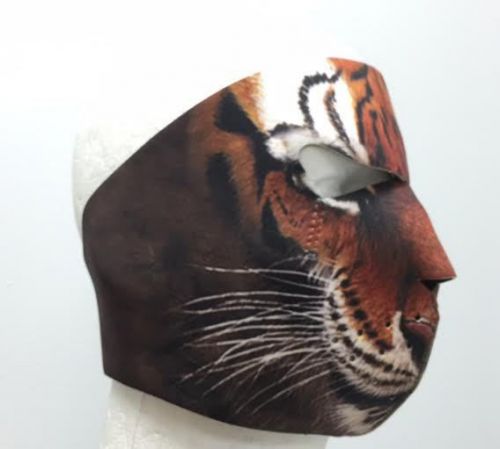 Tiger neoprene ski mask animal full motorcycle biker face mask reversible new