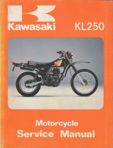 1980-1983 kawasaki motorcycle kl250  p/n 99924-1024-03 service manual (250)