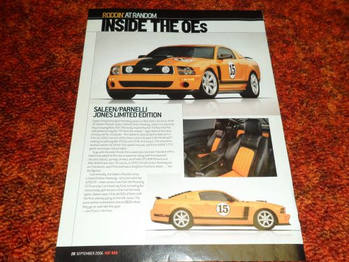 2007 ford saleen parnelli jones limited edition mustang article / ad