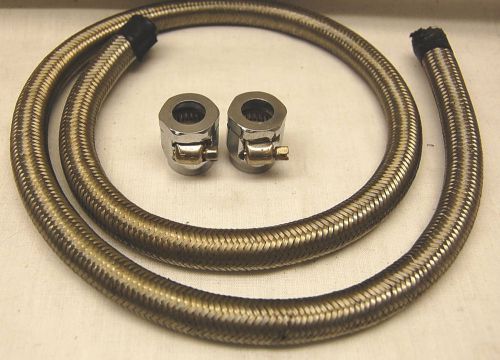 Spectre 29398 stainless steel flex 5/16 fuel line 3&#039; long braid braided hose