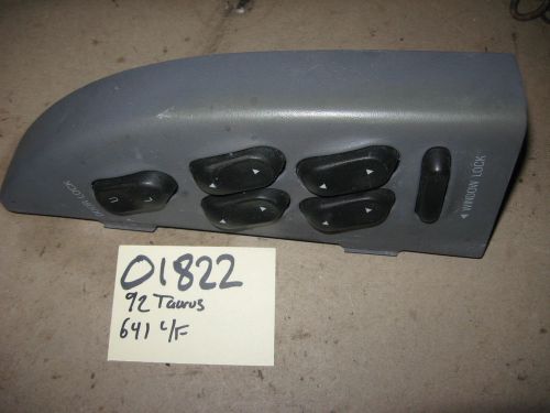 Taurus window switch left driver side front master gray panel 1992