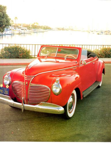 1941 plymouth special deluxe convertible 41 original pictures excellent 2pgs