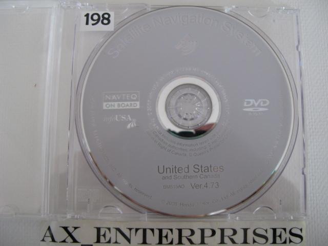 2007 2008 acura tl & type s navigation dvd # 4.73 rel @ 9/2008 map update © 2009