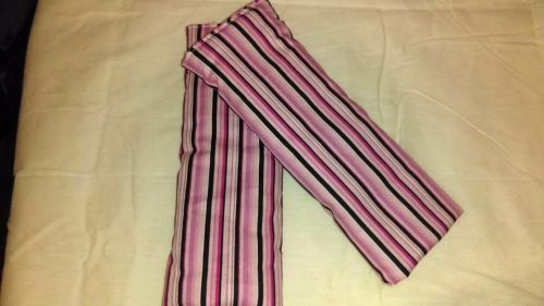 Handmade padded seat belt covers adults teen toddler infant neck pink stripes