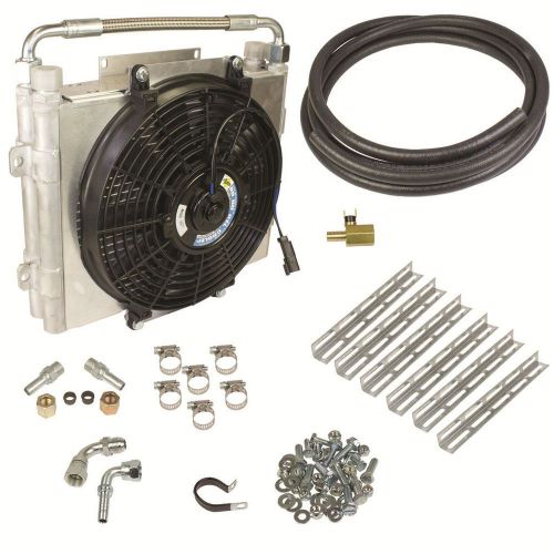 Bd diesel xtrude double stacked trans cooler kit - 5/8in tubing 1030606-ds-58