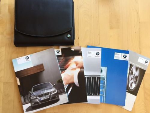 New bmw 3 series x-drive english owner&#039;s manuals 2006-11 with leather pouch
