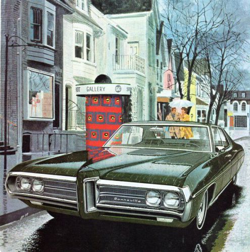 Vintage  original  1969  pontiac  bonneville  advertisement -   6 1/2 &#034; x 10 &#034;