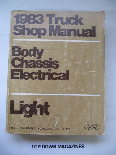 1983 light ford truck shop manual