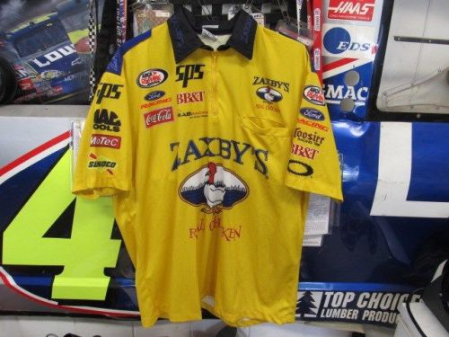 Nascar race used  zaxbys crew shirt arca / remax series size xl