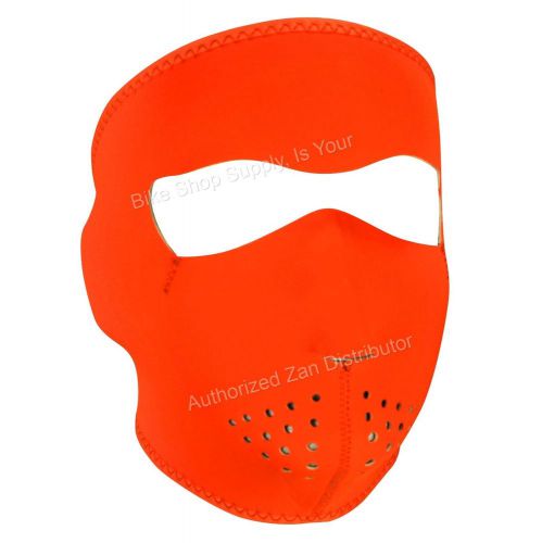 Zan headgear wnfm142, neoprene full mask, reverse to black, hi-vis safety orange
