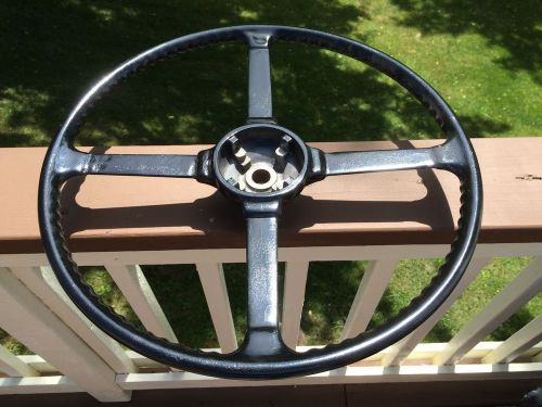 Vintage jaguar steering wheel 18&#034; cast alloy early xk140
