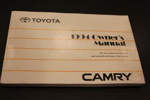 1994 toyota camry owner&#039;s manual