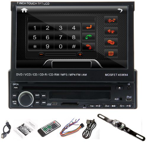 D1309+ free cam+ sd 7&#034; hd in dash 1din car dvd player touch stereo fm radio