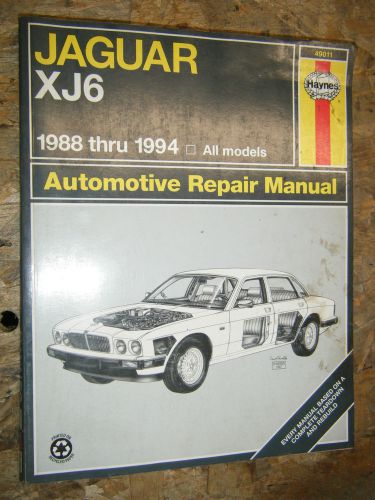 1988-1994 jaguar xj6 haynes repair manual workshop service 89 90 91 92 93 shop