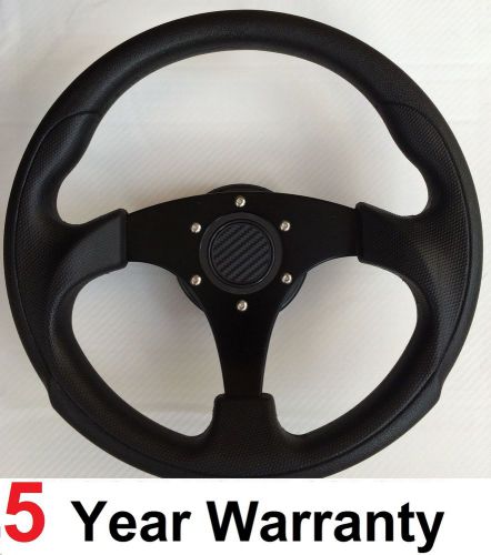 Small black steering wheel fit momo omp sparco boss kit ideal for vw golf polo