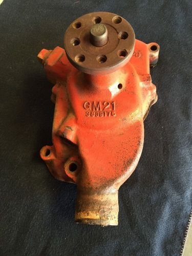 Chevrolet corvette water pump 3839175 dated l 4 5. used.